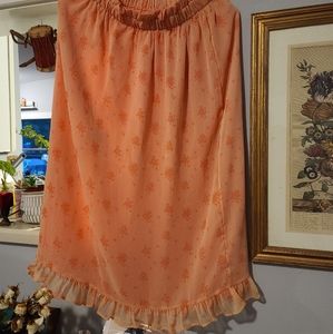 Urban Outfitters Coral Midi Skirt - Size Med
